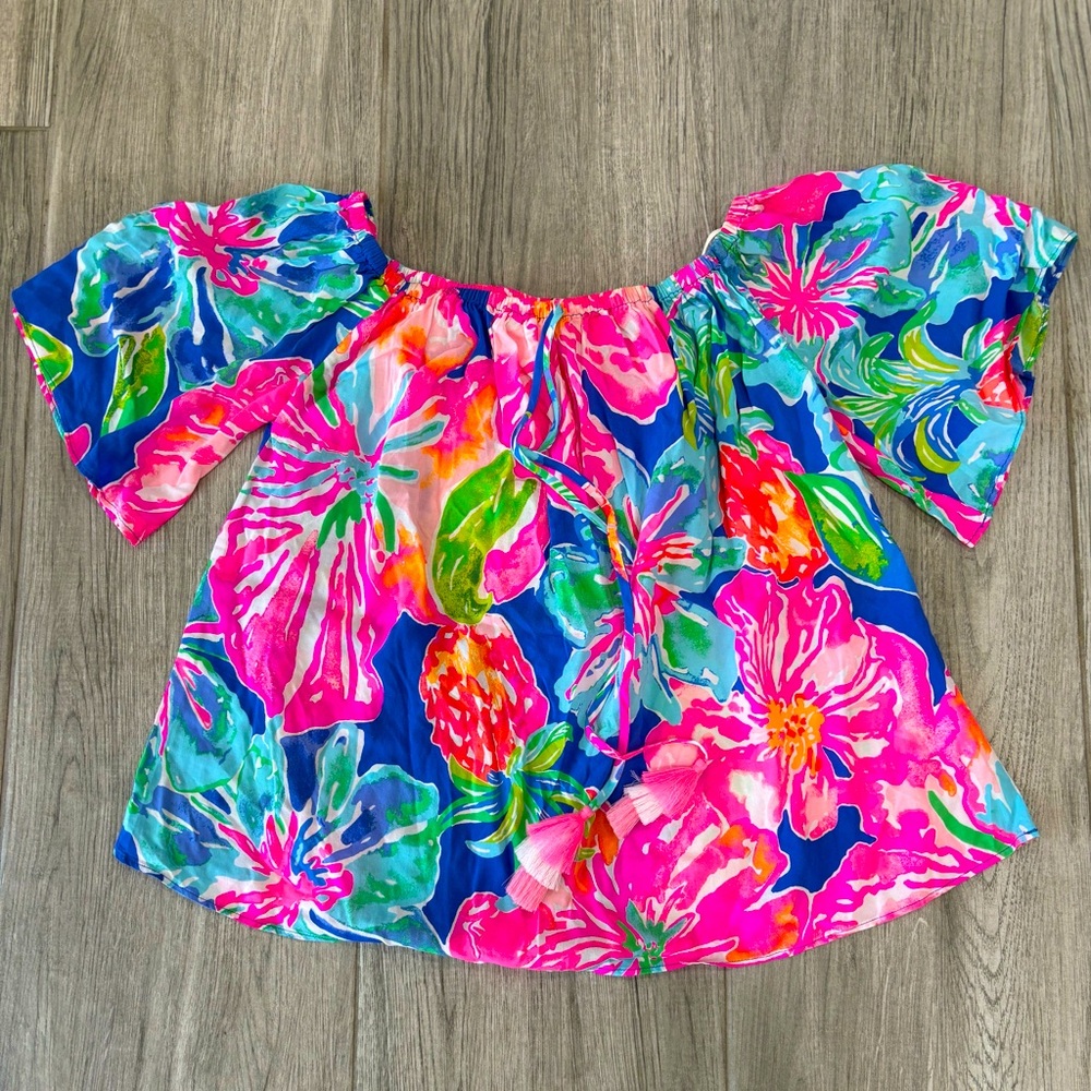 Lilly Pulitzer Sain Top in Jungle Utopia, X Small, NWT